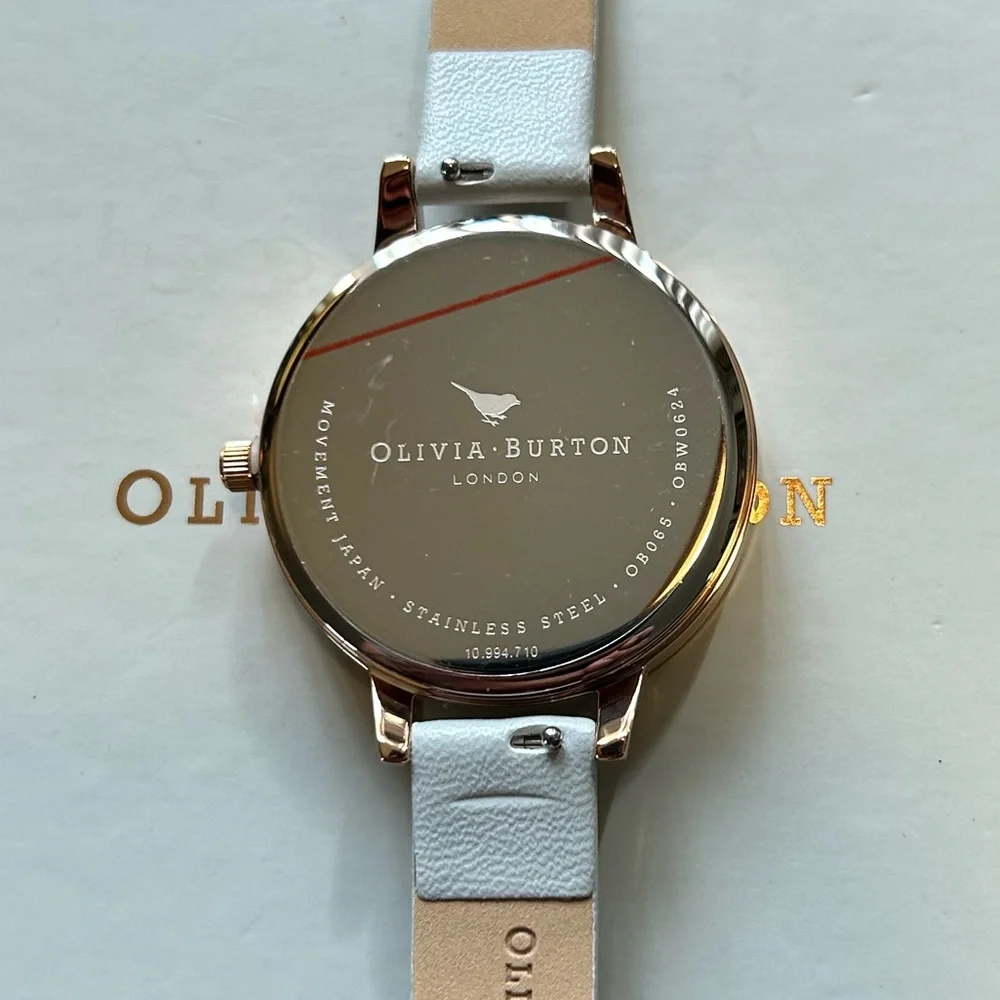 Olivia Burton Terrazzo Florals Watch With 34mm Grey Floral Face & Green Band